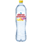 Вода "Святой Источник лимон" (без газа/1.5 л./1 уп./6 шт./ПЭТ) 